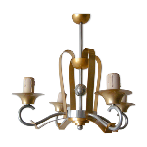 Lustre vintage 1950 aluminium