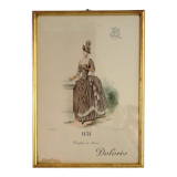 Fashion engraving "Dolorés" circa 1890