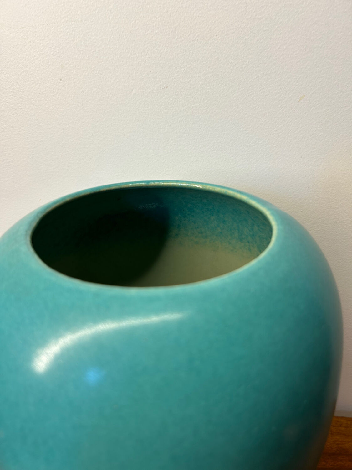 Ovoid ceramic vase 70s