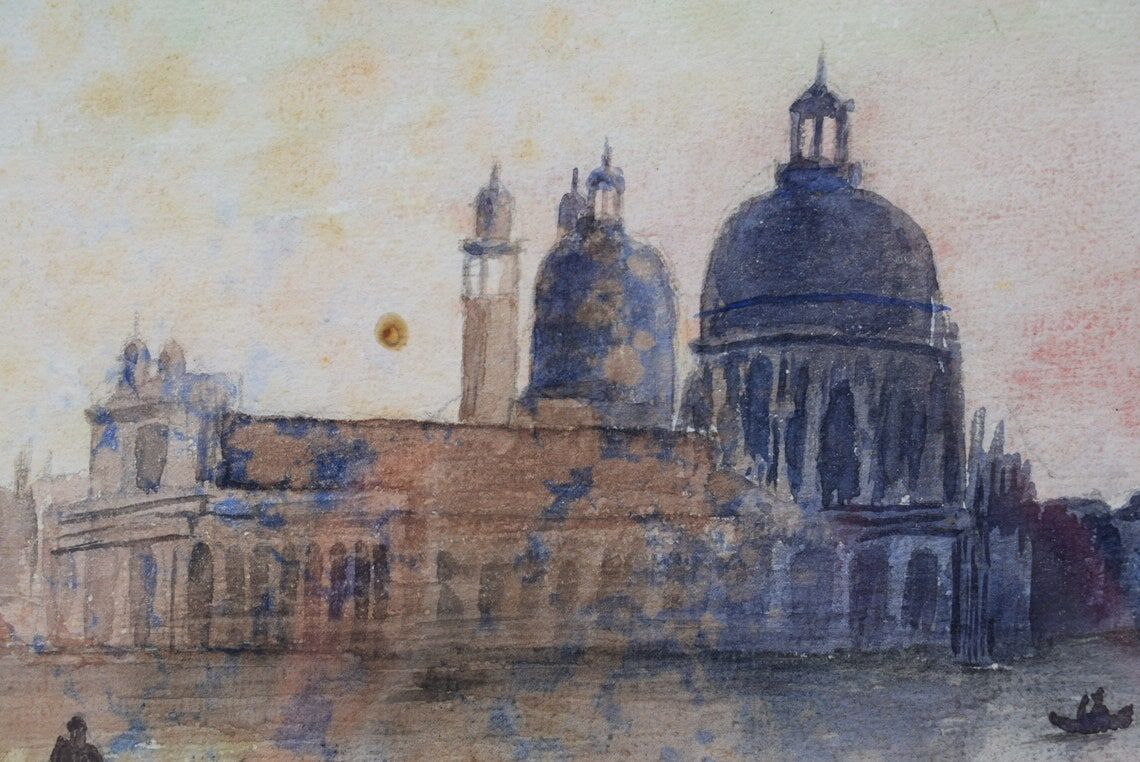 Aquarelle de Venise Signée Dorsoduro