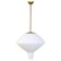 Large opaline pendant / modern brass mid-century ASEA Sweden, 1940s