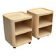 Ensemble vintage de deux chariots Kartell Componibili 4970 par Anna Castelli