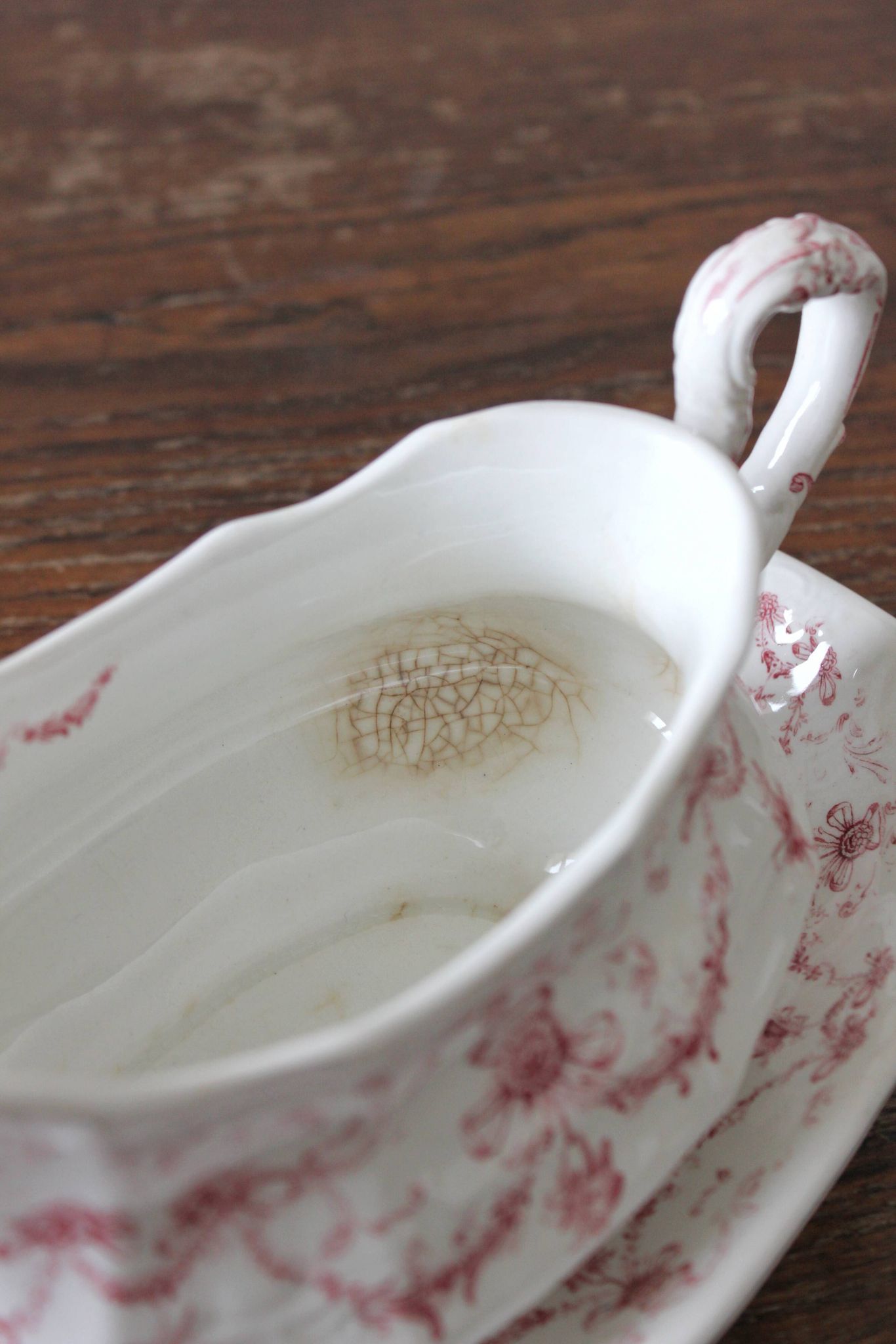 Saucière en terre de fer anglaise Ridgways modèle "Lafayette"
