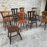 Mismatched bistro chairs