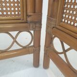 Italian rattan and wicker room divider 1960s