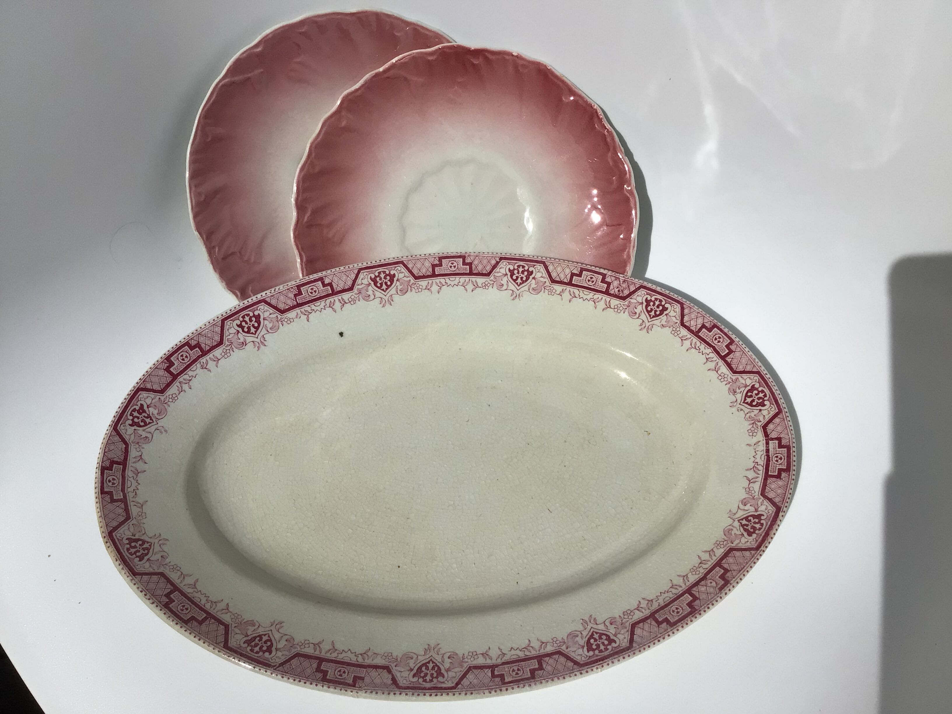 Dish pink iron earth st amand model morocco