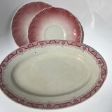 Dish pink iron earth st amand model morocco