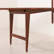 Étagère murale Poul Cadovius avec bureau extensible ou table pour Cado.