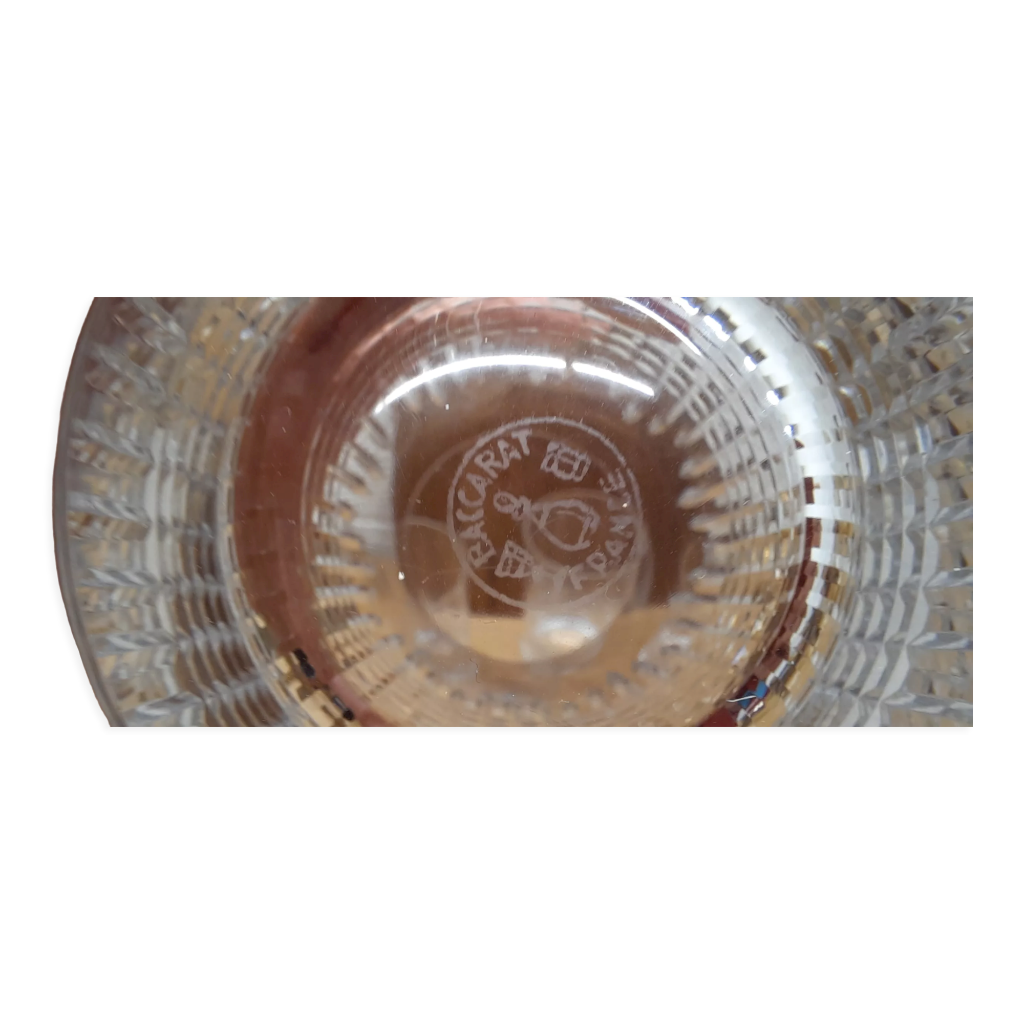 Lot 5 glasses with orangeade Baccarat