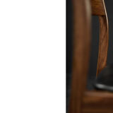 Vintage Mid-Century Modern Scandinavian Teak & Vinyl Dining Chairs, 1960s, Set of 4