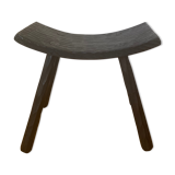 Tabouret style japonais finition bois brûlé
