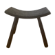 Japanese style stool burnt wood finish