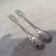 2 cold meat forks silver plated metal goldsmith Christofle Marly