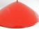 Danish red metal pendant lamp by Preben Fabricius & Jørgen Kastholm for Nordisk Solar, 1960s