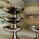 4 stainless steel ice cream bowls