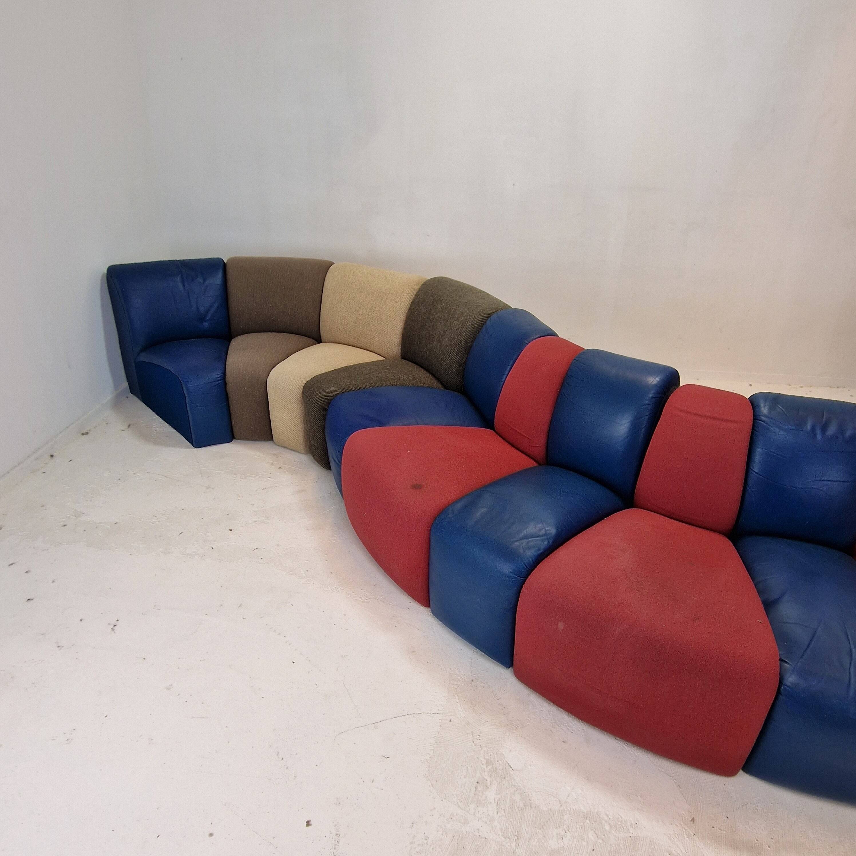 Huge "Mississippi" Lounge Sofa by  Groupe Artifort, 1970's
