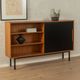 60s Sideboard with Sliding Doors by WK Möbel