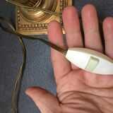 Golden bronze Corinthian column lamp