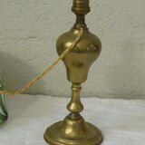 Table lamp base brass brass, ancient, shade plant