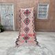 Moroccan carpet boujad pink - 102 x 300 cm