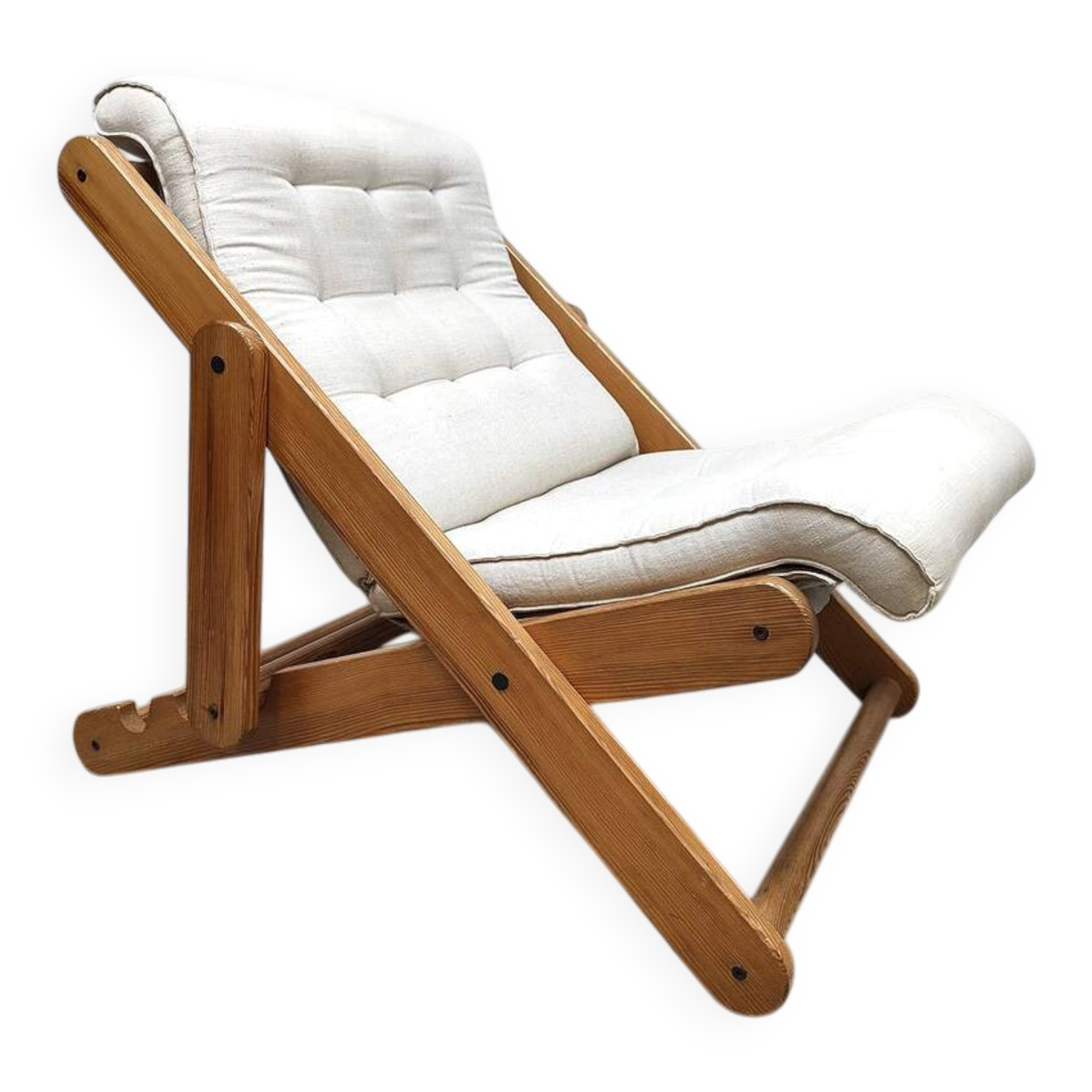 Chaise longue pliante vintage Kon Tiki Gillis Lundgren Ikea