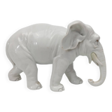 Capodimonte éléphant en céramique  18-19ème (oreilles cassé)