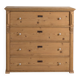 Central European high chest of drawers with four washed pine drawers – Central Europe, around 1900