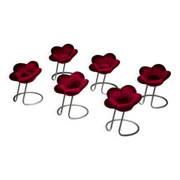 Tabourets Fleur Soshun par Masanori Umeda pour Edra, Italie, 1990s