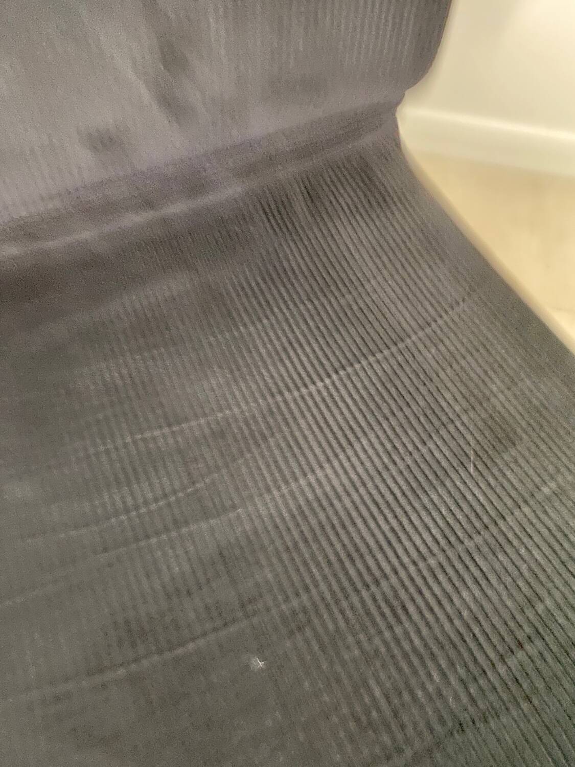 Vintage fireside chair and pouf