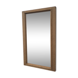 Bevelled mirror oak frame 55x35cm