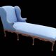 Antique Louis XV style duchess chaise longue