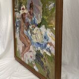 Oil painting on canvas, dimensions: height - 69 cm - width - 82 cm