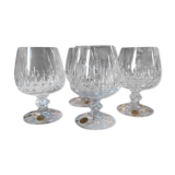 Cut crystal digestive glasses