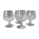 Verres à digestif en cristal taillé