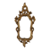 Miroir baroque en bois doré