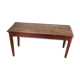 Bench on wooden slats
