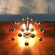 Lampe de table atomique allemande de l'âge spatial du milieu du siècle de Cosack