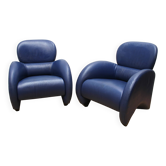 Paire de fauteuils vintage