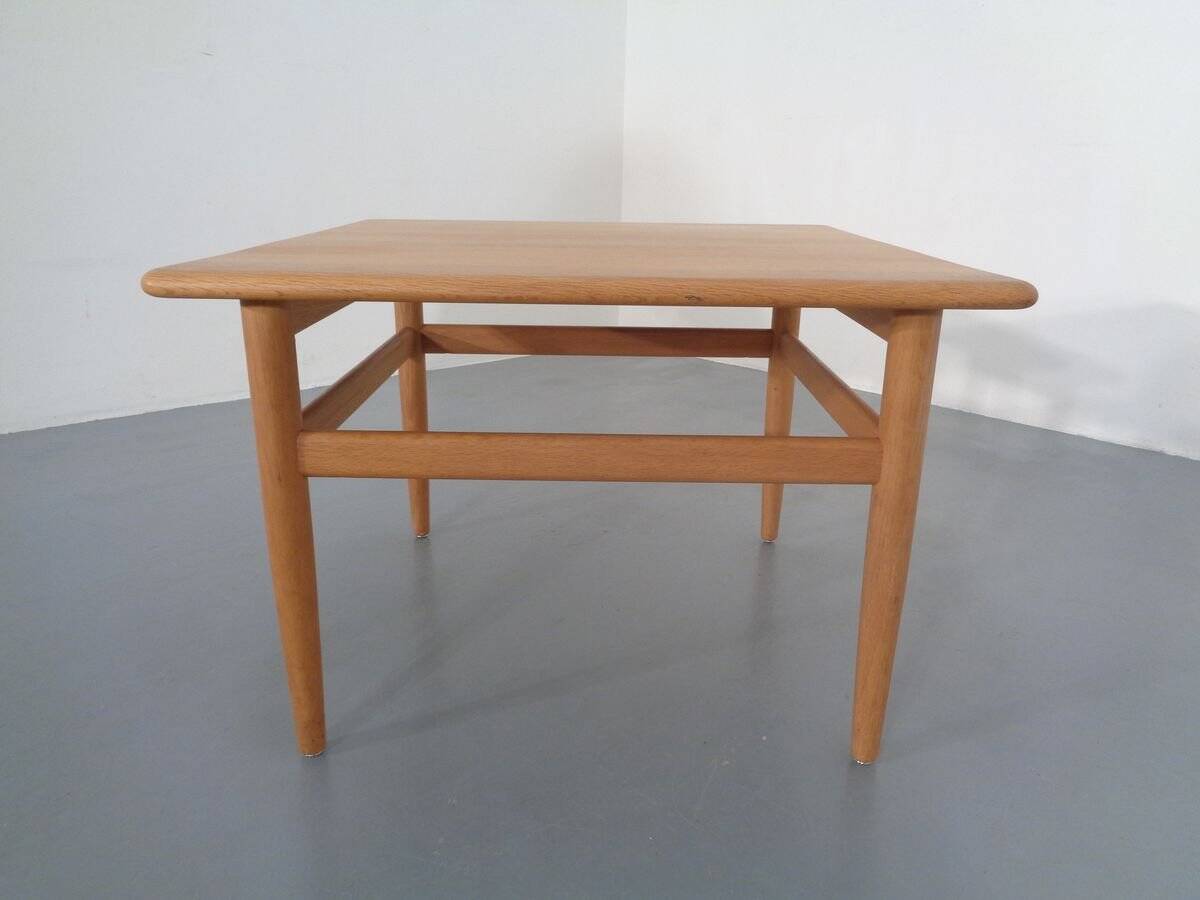 Danish Oak Sofa Table by Niels Bach, 1960s