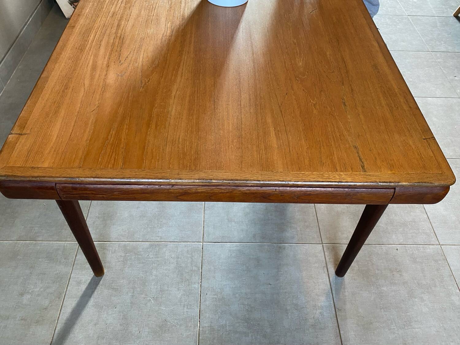 Vintage extendable teak table