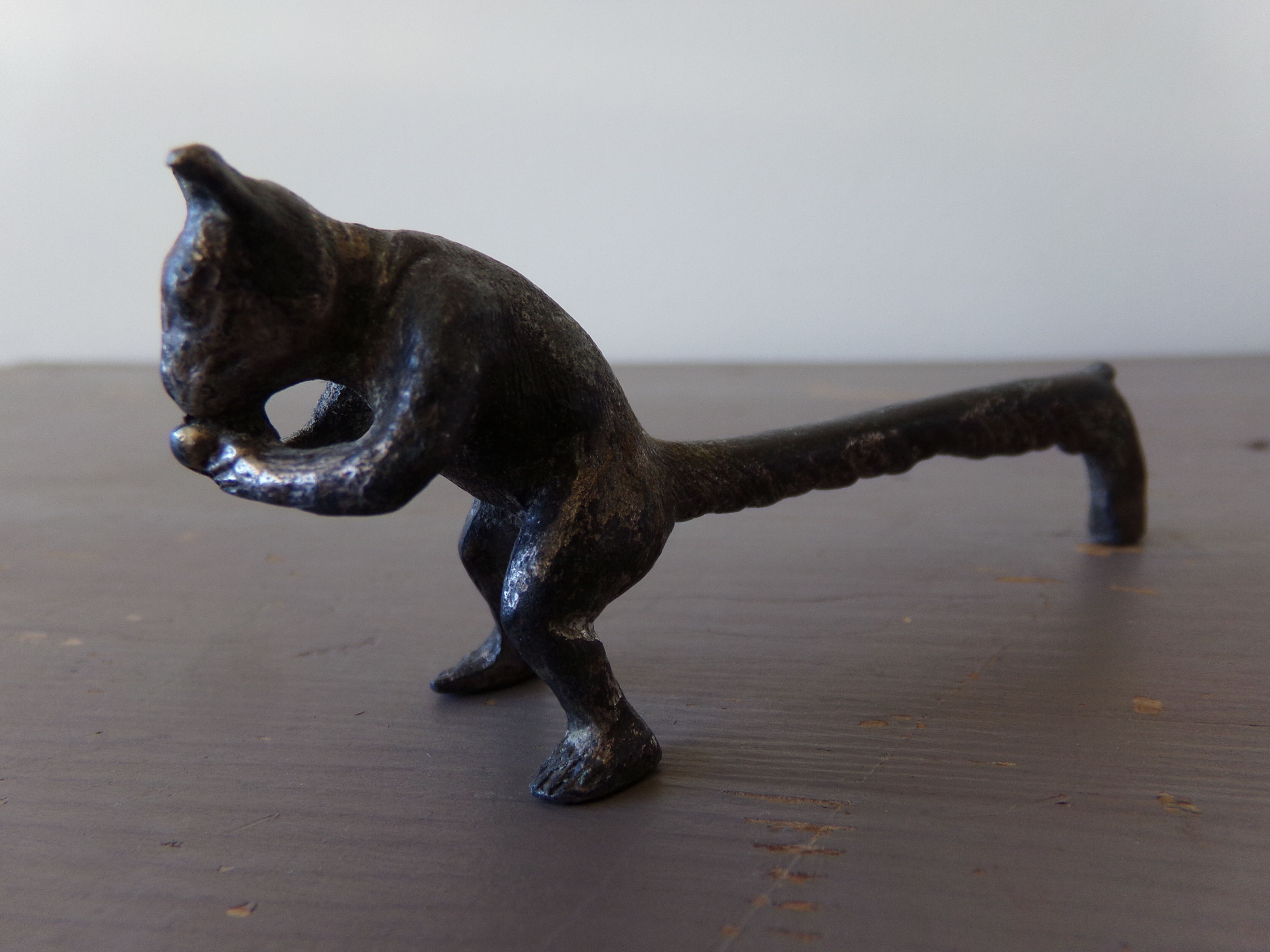 8 antique tin animal knife holders