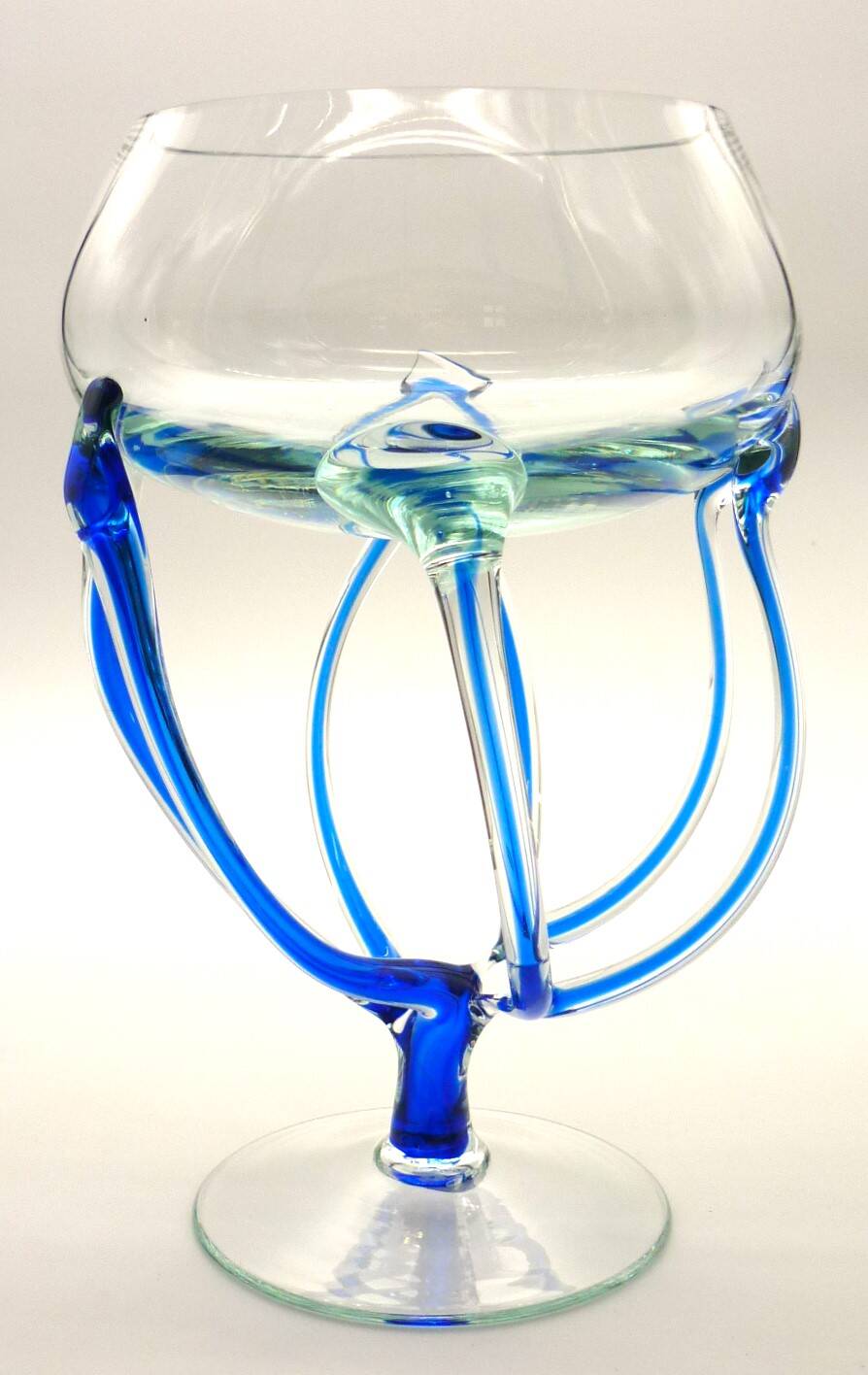 Blown crystal jellyfish bowl, creation by Vessiere at Baccarat.