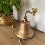Vintage Solid Brass Wall Bell