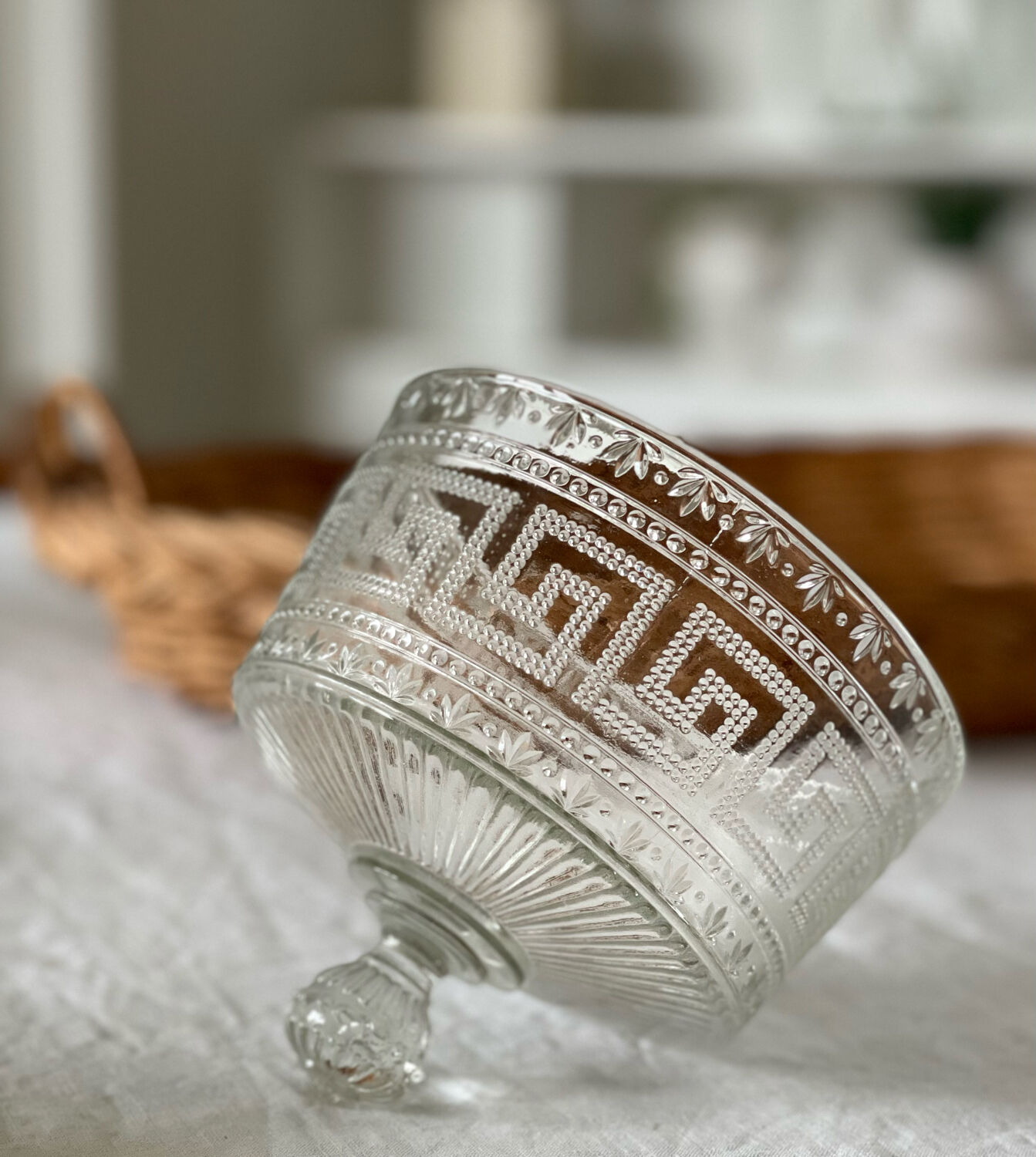 Art deco crystal bell