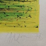 Lithograph "Cathedral of Boats" Jean Carzou (1907-2000)