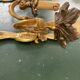 Pair of bronze Art Nouveau wall sconces.