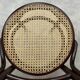 Curved wooden chair attributed to Thonet.