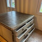 Old wooden workshop furniture – tabletop