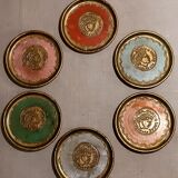 Set of 6 vintage coasters