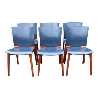 Series of 6 Cassina chairs by Josep Llusca